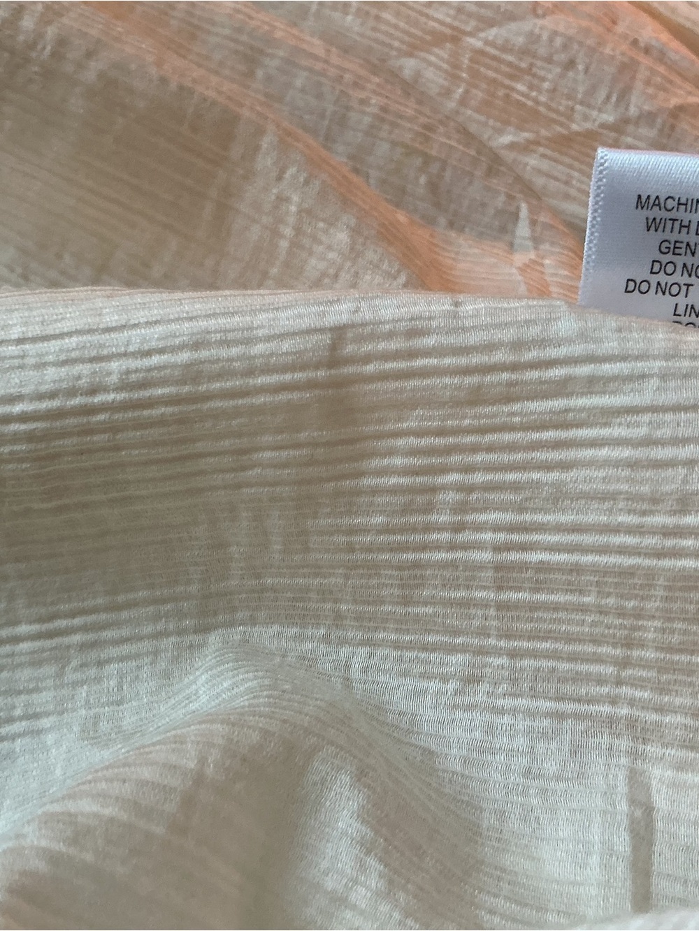Laura Ashley Cream Pintuck Tie-Front Blouse with Ruffle Trim - Picture 5 of 7